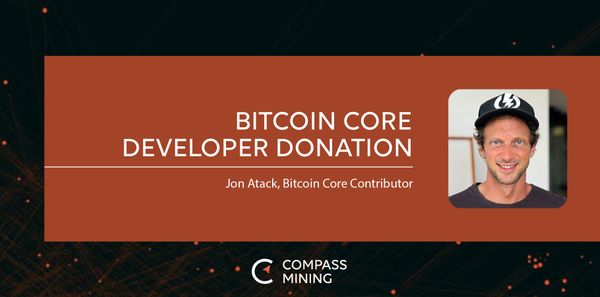 Compass commits to sponsor Bitcoin Core developer Jon Atack.