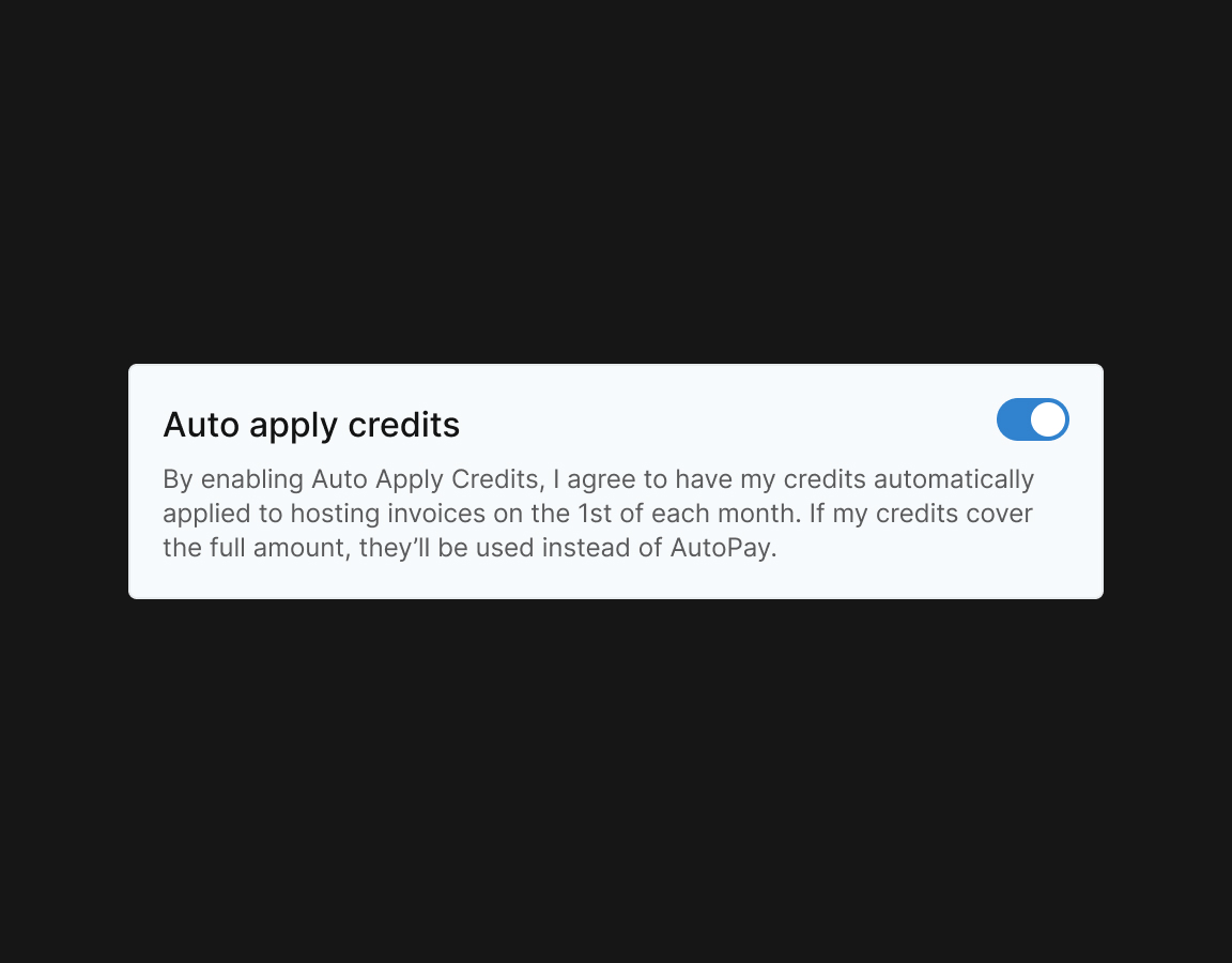 Seamless Credit Usage